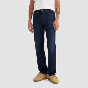 Levi's Men's 505 Regular Fit Straight Leg Jeans - Dark Wash 34x30 Mid Rise